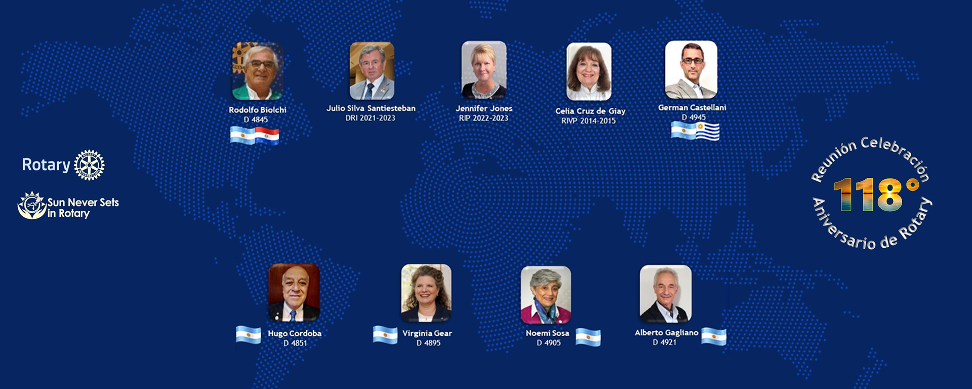 El sol nunca se pone en Rotary